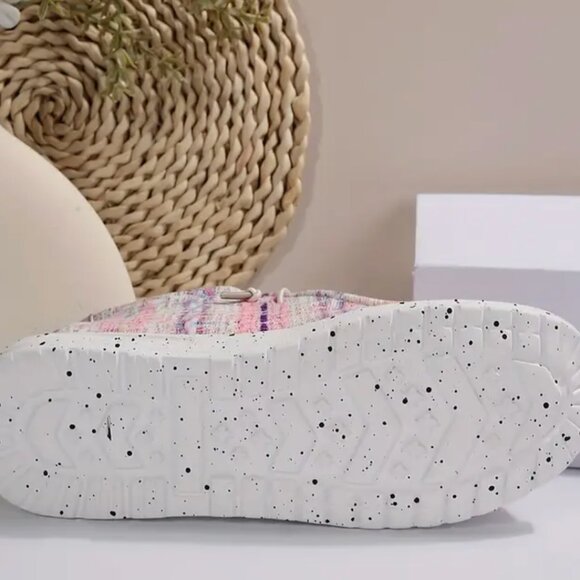 WOMEN: PINK CONFETTI SLIP-ON SHOES - Picture 3 of 15